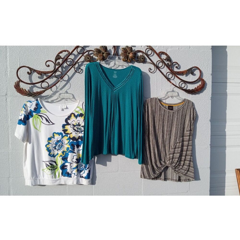 3 Ladies XL tops all in excellent condition.